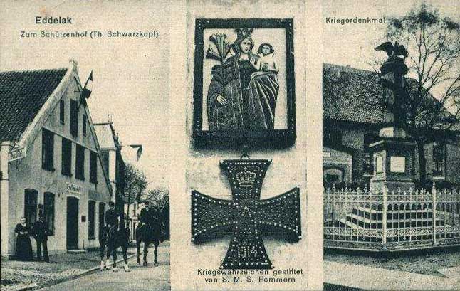 Eddelak  - Schützenhof - Denkmal - Eisernes Kreuz